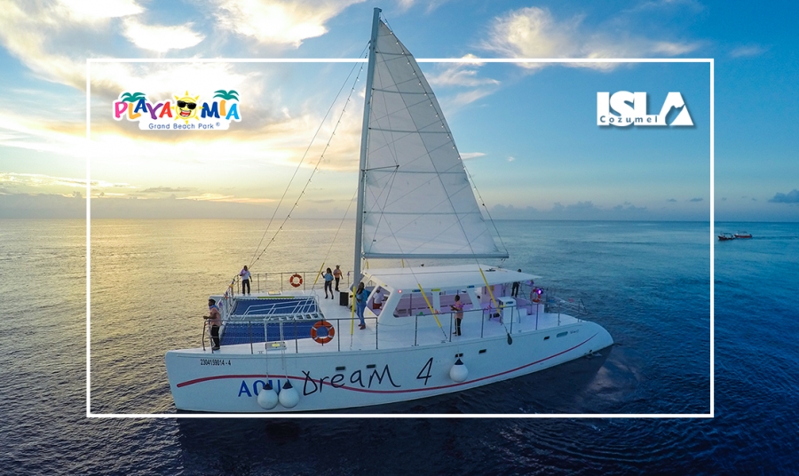 catamaran sunset cruise cozumel